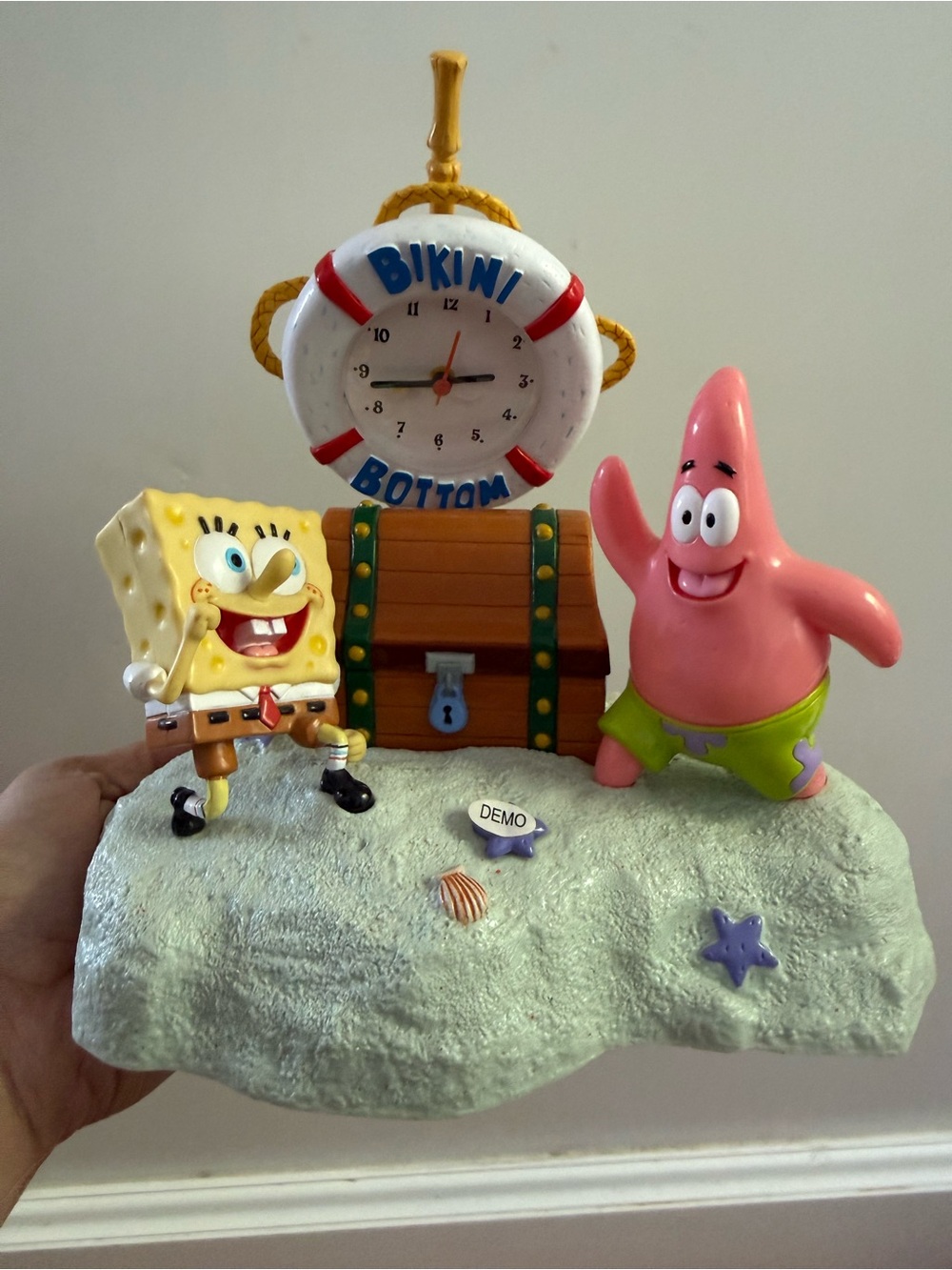 SpongeBob SquarePants Bikini Bottom Talking Alarm Clock Nickelodeon Vtg